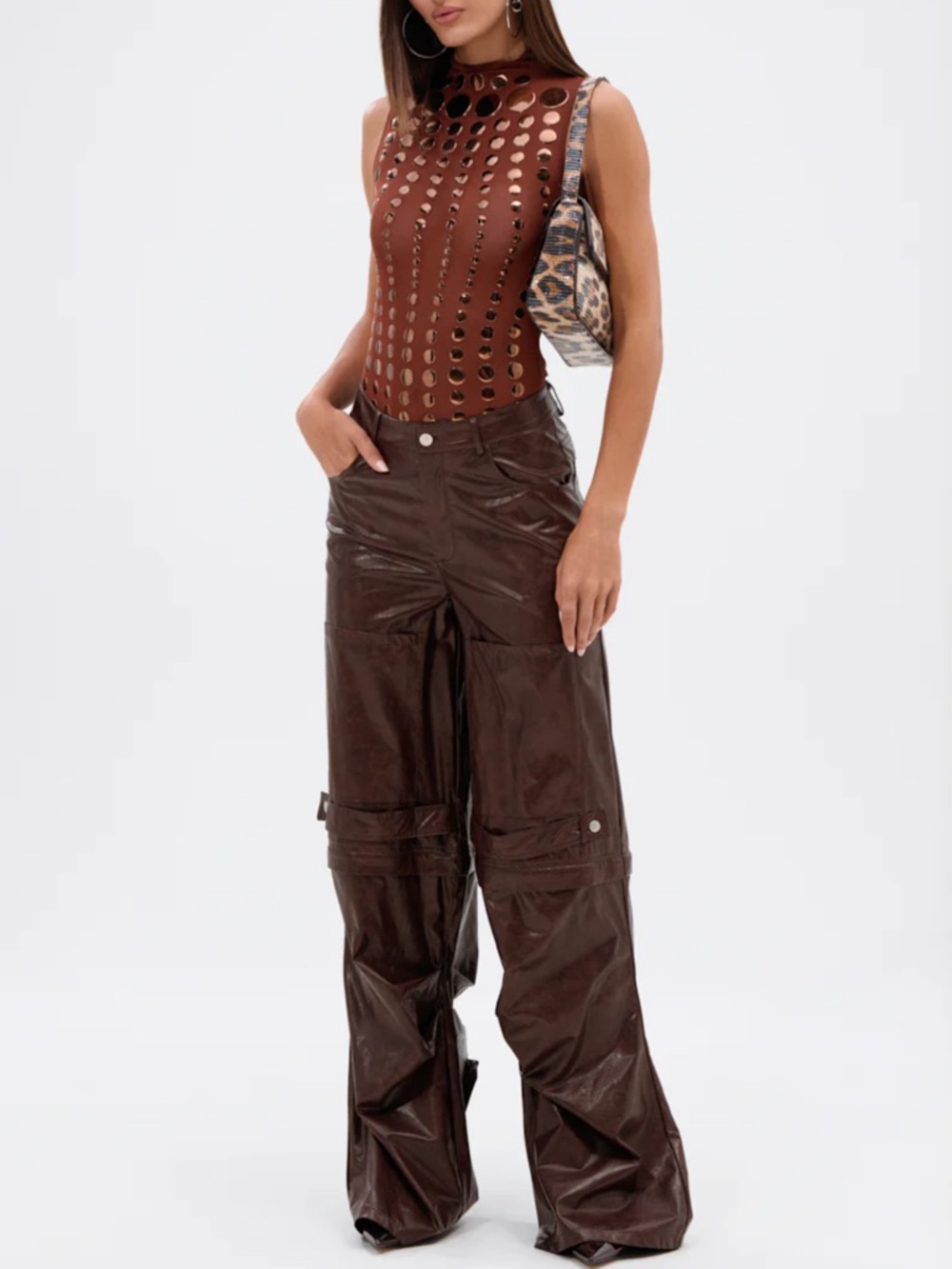 ‘Not my fault’ mesh sleeveless bodysuit
